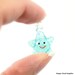 Glow in the Dark Little Blue Star Lampwork Glass Charm... 2pcs
