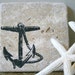Under The Sea- Offset Nautical Tumbled Marble Coasters