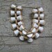 Vintage Monet White and Gold tone Are Deco Style Bracelet