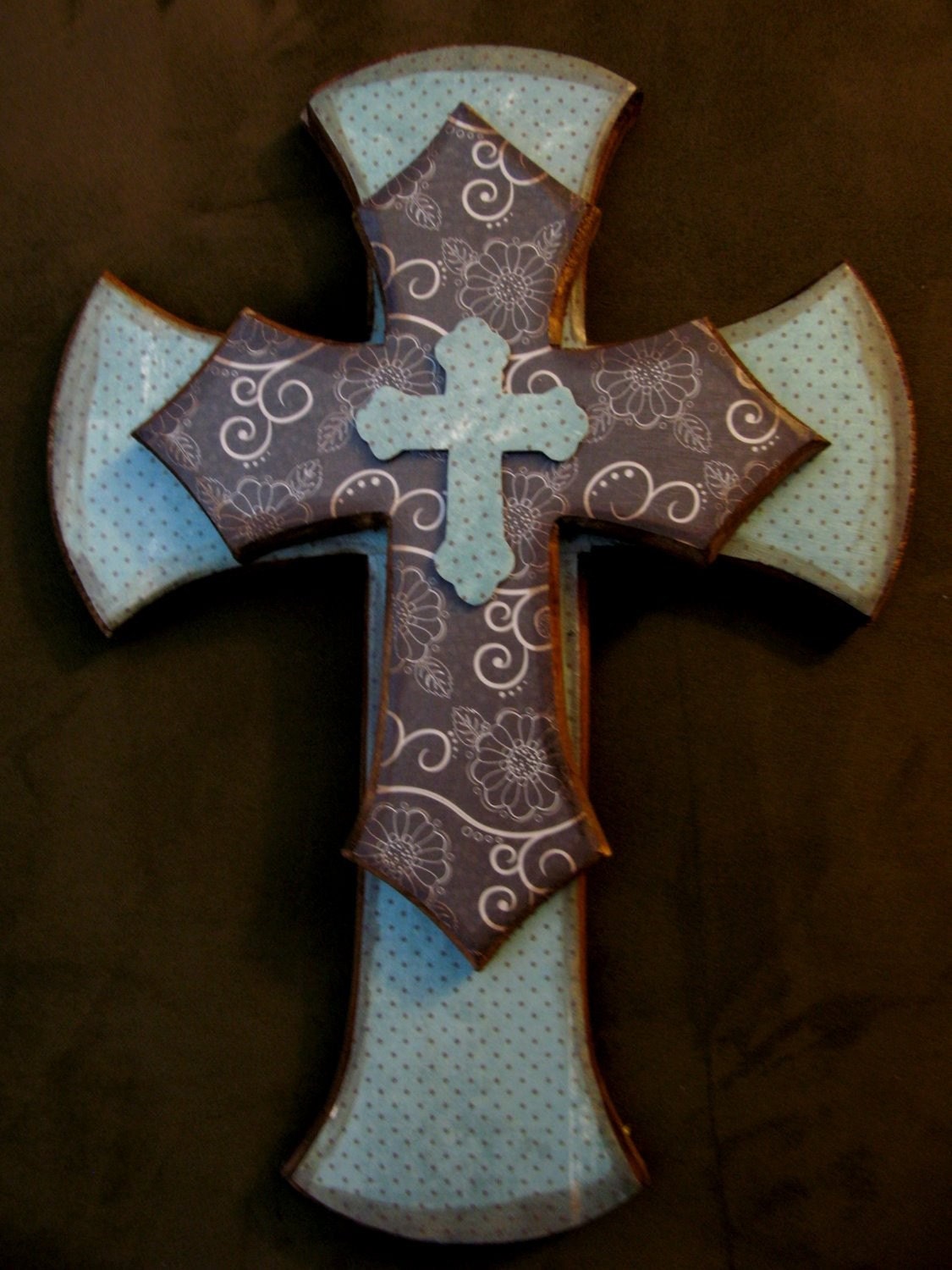 Decorative Stacked Cross  Wall  Hanging FREE SHIPPING