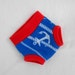 Small Soaker Fleece Diaper Cover, Anchors Ahoy, in Blue Red White Rope, Ready to Ship/Set Sail 4th of July Memorial Day