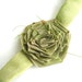 Light green belt for flower girls