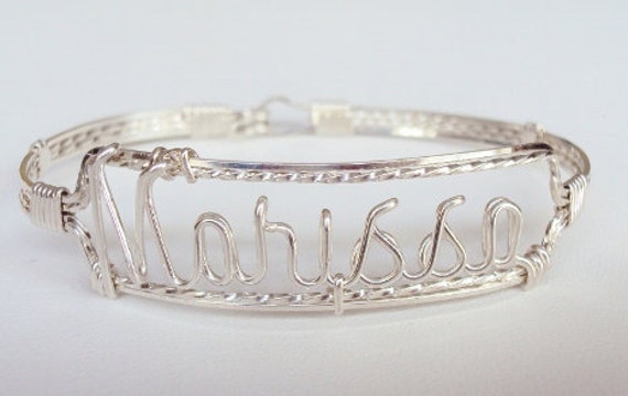 STERLING SILVER Personalized Name Bracelet