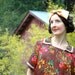 Vintage 1970s House Dress... Brown Floral... SPRING at the FARMHOUSE (large)