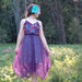 1970s Novelty Print Sundress... Asymmetrical Hem... 1930s CHARACTERS Novelty Print (xs/s)