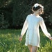 1960s White Slip Dress... Lace Trim... BOHO DOLLY (s)