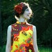 60s Tropical Dress... 1960s Psychedelic Hawaiian Dress... Hippie Sundress... DREAMING in FLOWERS (s/m)