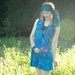 SALE... Batik Sundress... Beach Mini Dress... Ocean Blue... SEA TURTLES (s/m)