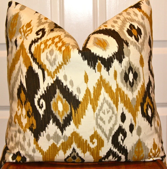 20x20 Yellow lattice pillow cover
