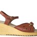 size 8 vintage 1970s RAPALLO sawtooth platform sandals