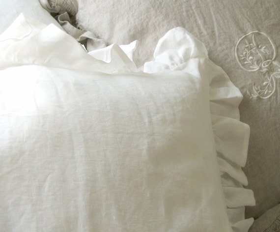 items similar to perfectly shabby chic ruffled euro sham items similar to perfectly shabby chic ruffled euro sham