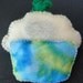 Sale - 1/2 off!  Luck of the Irish - Felt Cupcake Magnet