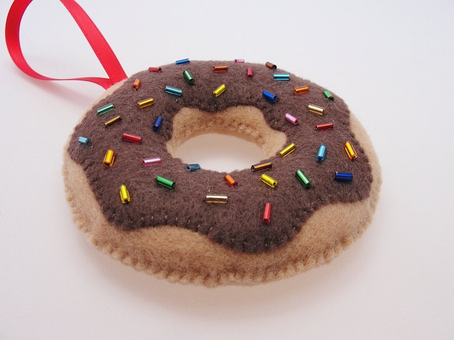 christmas donut ornament yummy chocolate with by christmas donut ornament yummy chocolate with by