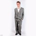 80s Checked Suit / Gray Dress Suit for Men / Medium to Large