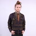 Tribal Cardigan / Mens Purple Apache Print Wool Cardigan / M