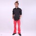 Finamore Napoli Hand Made Linen Shirt / Mens Black Linen Shirt / 15 1/2, 39