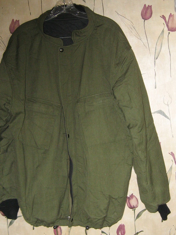 1980 US Army Chemical protection jacket suit drab green sz