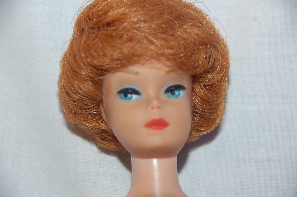 1950s Vintage Sidepart Bubble Cut Barbie Doll Titian pristine
