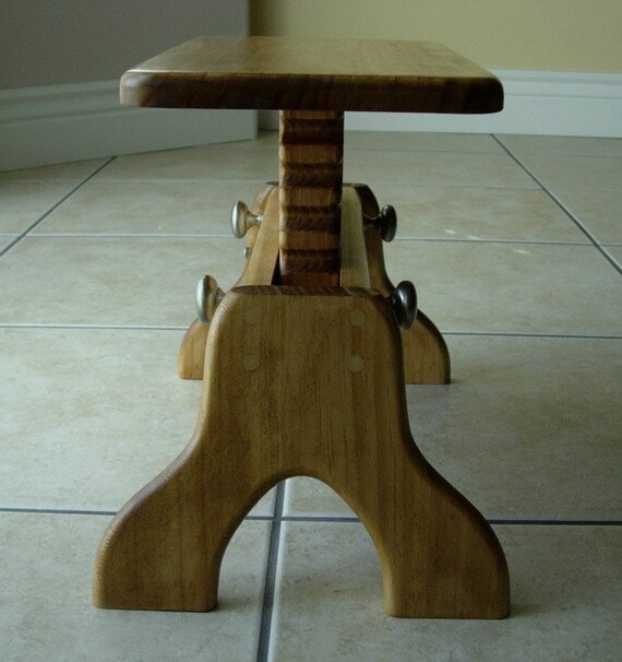 Adjustable Height Cello Step Stool TipResistant Stained