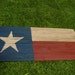 Wooden Texas State Flag 47" x 24 Country Primitive Red White Blue Star American Flags