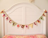 Peace On Earth Is Golden Fabric Bunting Banner, Garland, Pennant Decoration Handmade By A FĂȘte Beckons Il_170x135