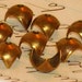 Vintage Bead Caps Banana Bob Antique Brass ox Art