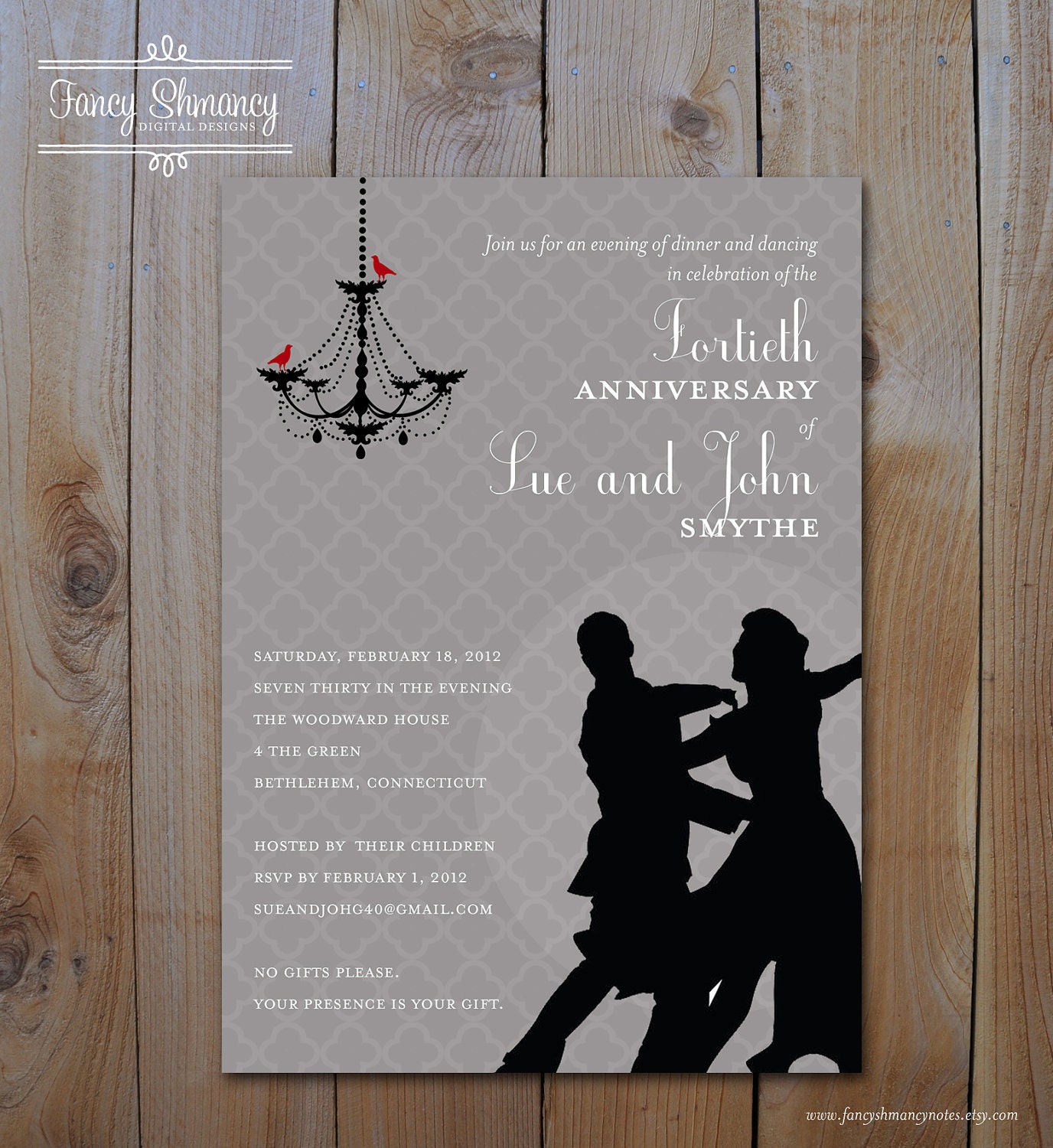 Dinner And Dance Invitation 1