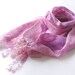 Felted scarf - Pink Lavender Purple