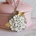 Flowers and Rhinestones Vintage Necklace