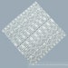 White Cotton Lace - Fancy Band Lace Squares (LS 101) for Heirloom Sewing, Applique, Quilting, Bridal, Crafts