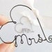 Table Setting Mr and Mrs Wine Glass Charm Set, Custom Wedding Decor Mr and Mrs Wine Glass Charms - Custom, Rustic Wire Wine Glass Charms