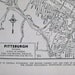 Pittsburgh City Map 1940s Original