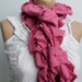 Ruffle Scarf in Pink