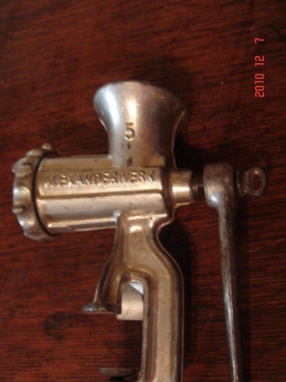 Items similar to VINTAGE alexanderwerk number 5 MEAT GRINDER cast iron