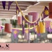 Ideal Party Pack -- Tangled Rapunzel sun emblazoned banners, skewers, and floating lantern bundle