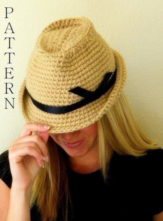 Fedora Hat Crochet PatternPermission to sell finished items.