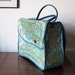 Craft Tote Bag Paisley / Paisley travel bag / carry on bag / vintage paisley bag