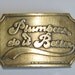 Mens Brass Belt Buckle Says PLUMBERS DO IT BETTER 1981 By Hercules Chemical Co inc
