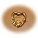 Claddagh Brooch in Gold Tone Vintage 1980's