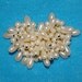 Vintage Pearl Monet Brooch, Champagne, Teardrop, Signed, Cluster, Semi Heart Shape, Late 1980's to 1990