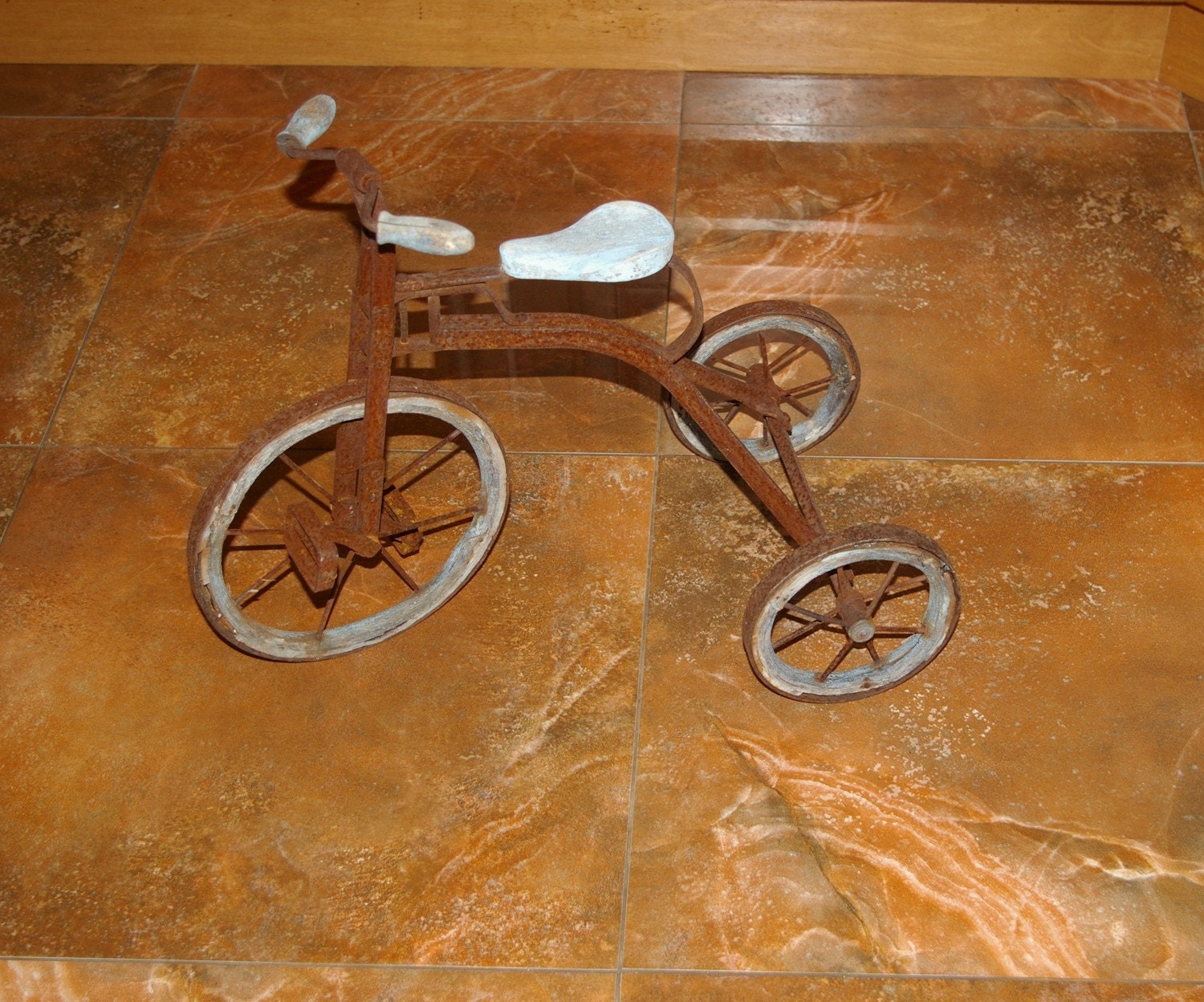 vintage tricycle with back seat