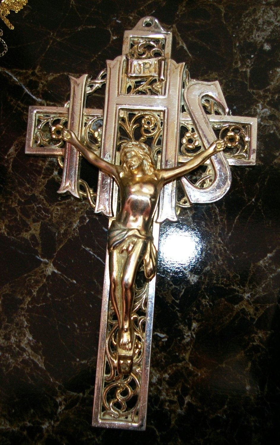 Church/Chapel Crucifix Large Size One Pound Sacred Monogram