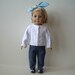 Sweater, Jeans and Shoes for American Girl and Other 18 Inch Dolls