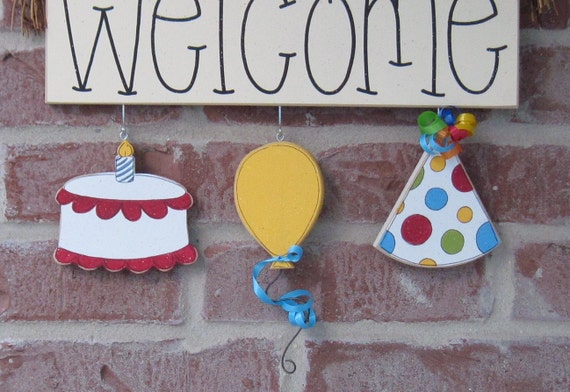  MONTHLY  WELCOME Birthday  Decorations  no sign included for