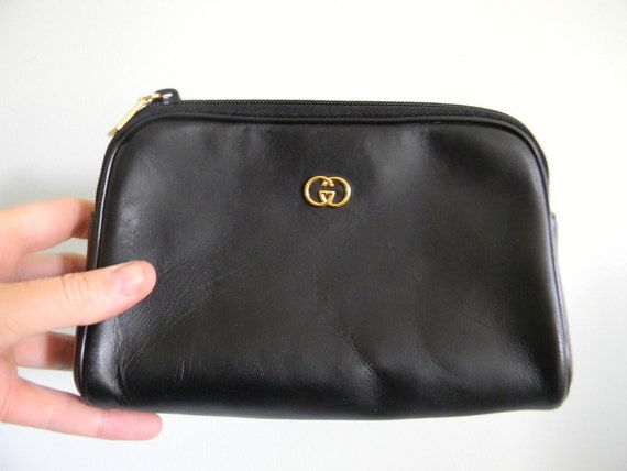 gucci toiletry bag black leather