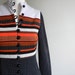 RESERVED for Samantha ///// vintage. 60s MOD Striped Dotted Dress / S M