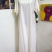 Vintage Victorian White Cotton Nightgown Crocheted Top and Lace Trim