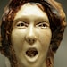 The Scream, Ceramic Art Face Sculpture Wall Piece