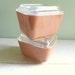 Vintage Pyrex Twelve Ounce Baking and Storage Containers Pair Butterscotch Color