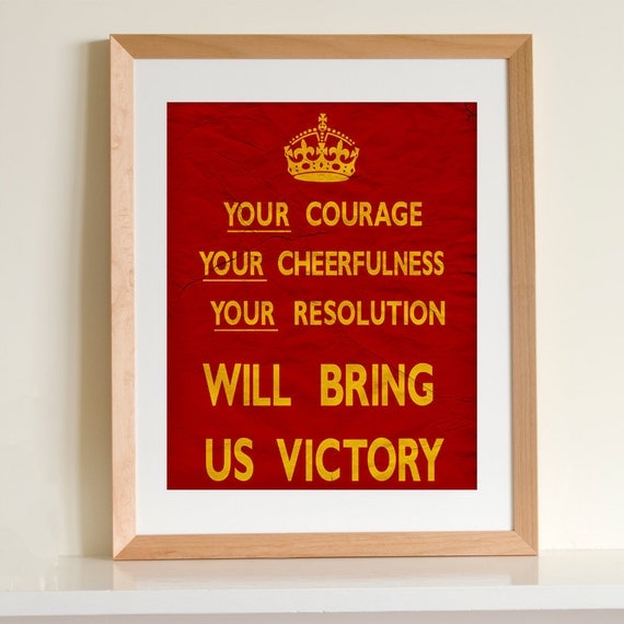 Items Similar To Your Courage Your Cheerfulness Your Resolution Will